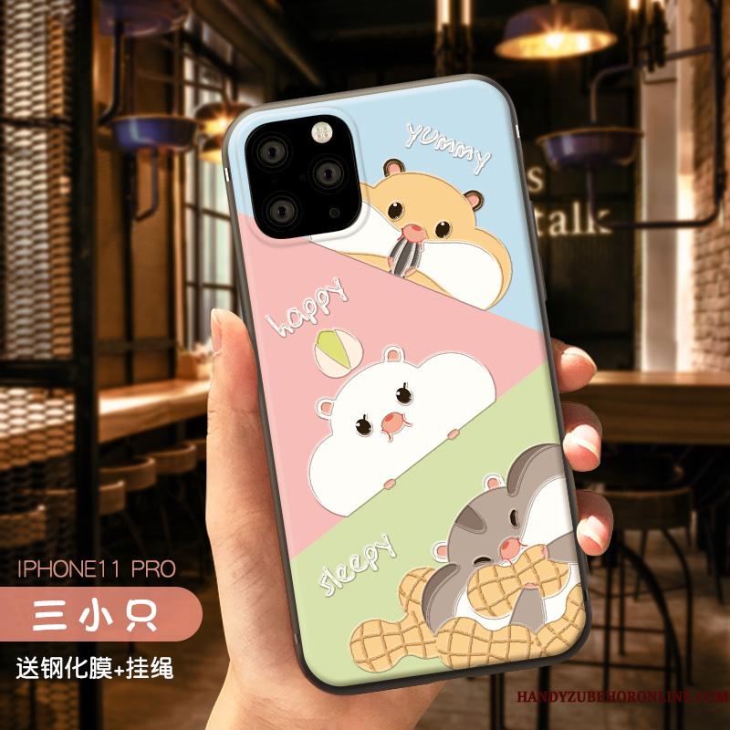 iPhone 11 Pro Kanin Mobiltelefon Kat Smuk Telefon Etui Cover Kreativ