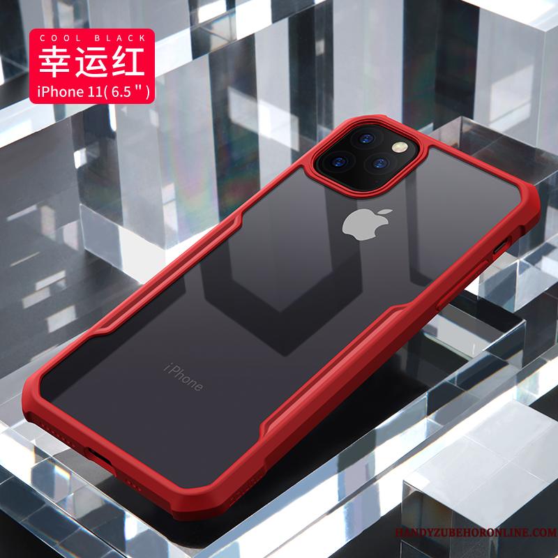 iPhone 11 Pro Max Alt Inklusive Beskyttelse Anti-fald Silikone Dobbeltsidet Telefon Etui Glas