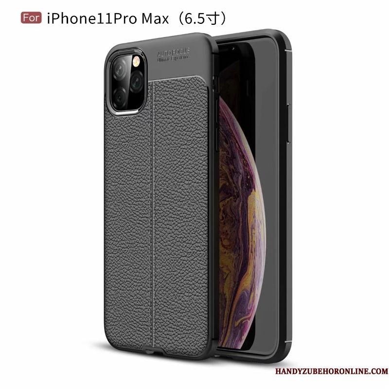 iPhone 11 Pro Max Beskyttelse Nubuck Alt Inklusive Telefon Etui Læder Anti-fald Blød