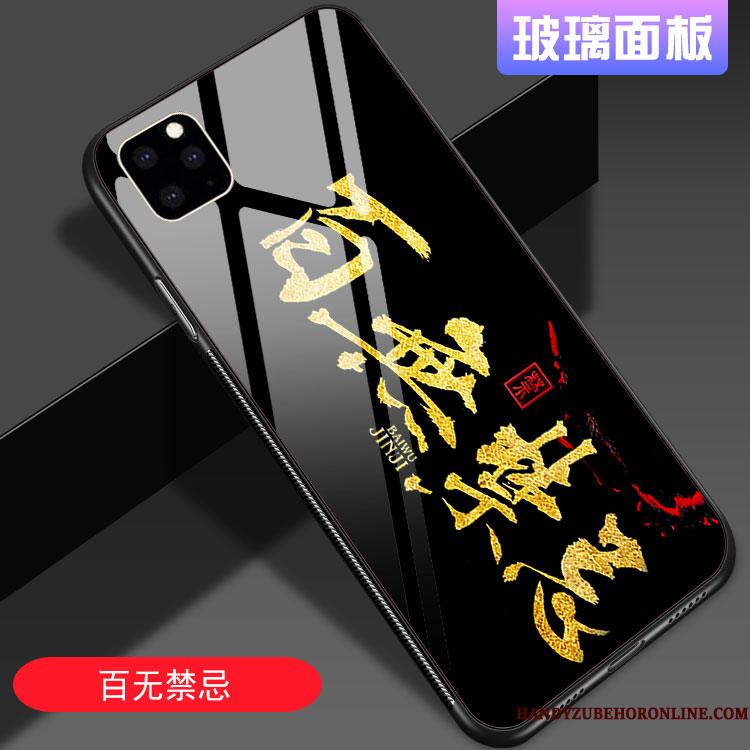 iPhone 11 Pro Max Cover Telefon Etui Net Red Glas Anti-fald Kinesisk Stil Af Personlighed