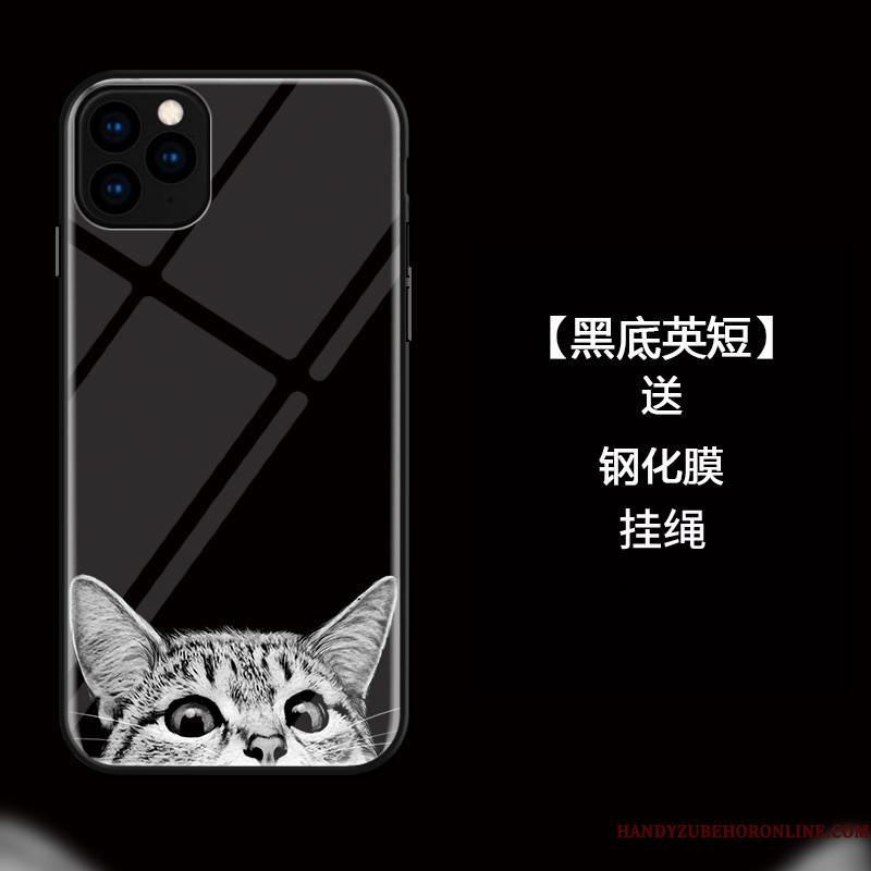 iPhone 11 Pro Max Elskeren Glas Mode Alt Inklusive Kat Telefon Etui Sort