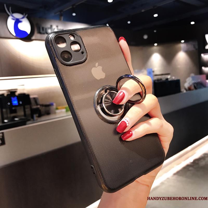 iPhone 11 Pro Max Etui Bil Gennemsigtig Telefon Anti-fald Ring Beskyttelse