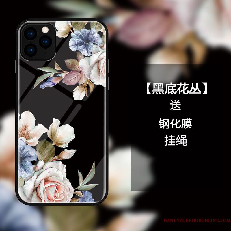iPhone 11 Pro Max Etui Fugl Simple Cover Beskyttelse Glas Mode Anti-fald