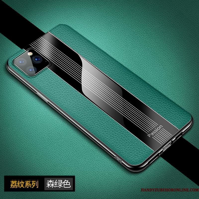 iPhone 11 Pro Max Etui High End Tynd Grøn Ny Læder Luksus Anti-fald