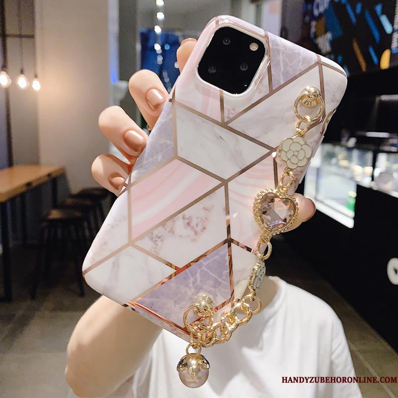 iPhone 11 Pro Max Etui Ny Alt Inklusive Blå Strass Luksus Tynd Cover