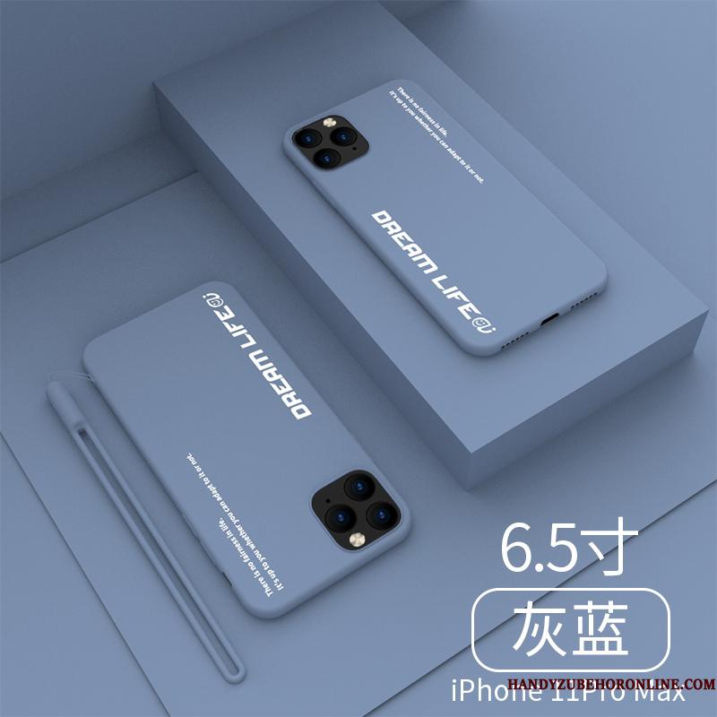 iPhone 11 Pro Max Etui Trendy Anti-fald Blød Ny Silikone Gul Hængende Ornamenter