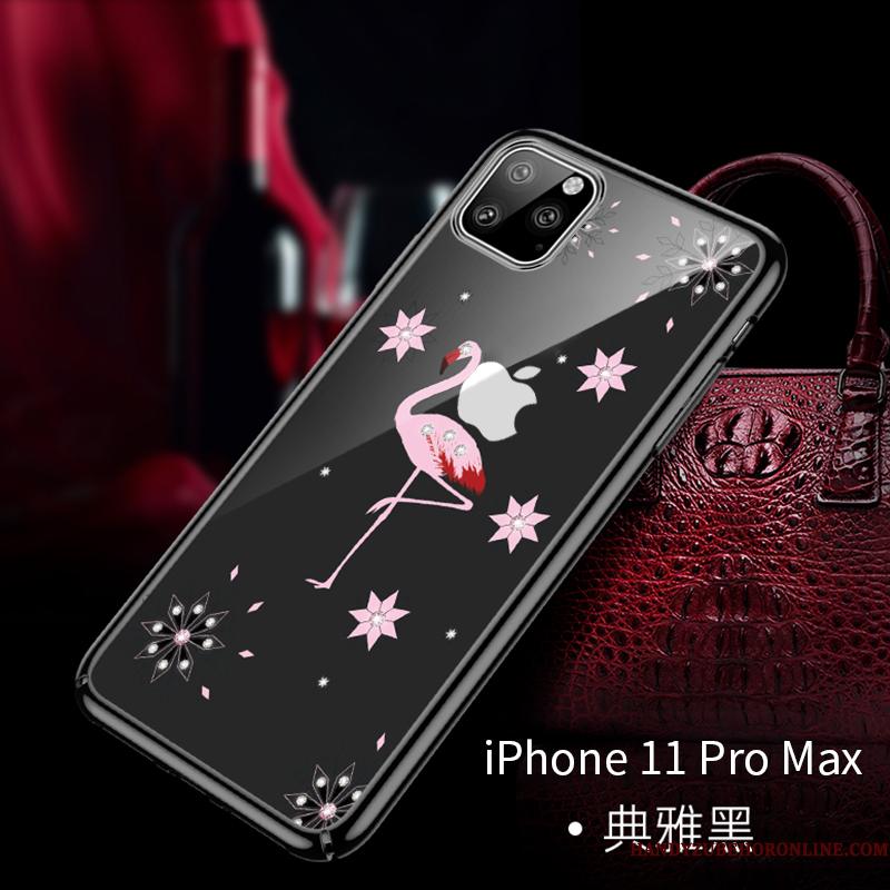 iPhone 11 Pro Max Gennemsigtig High End Alt Inklusive Belægning Fugl Mode Telefon Etui