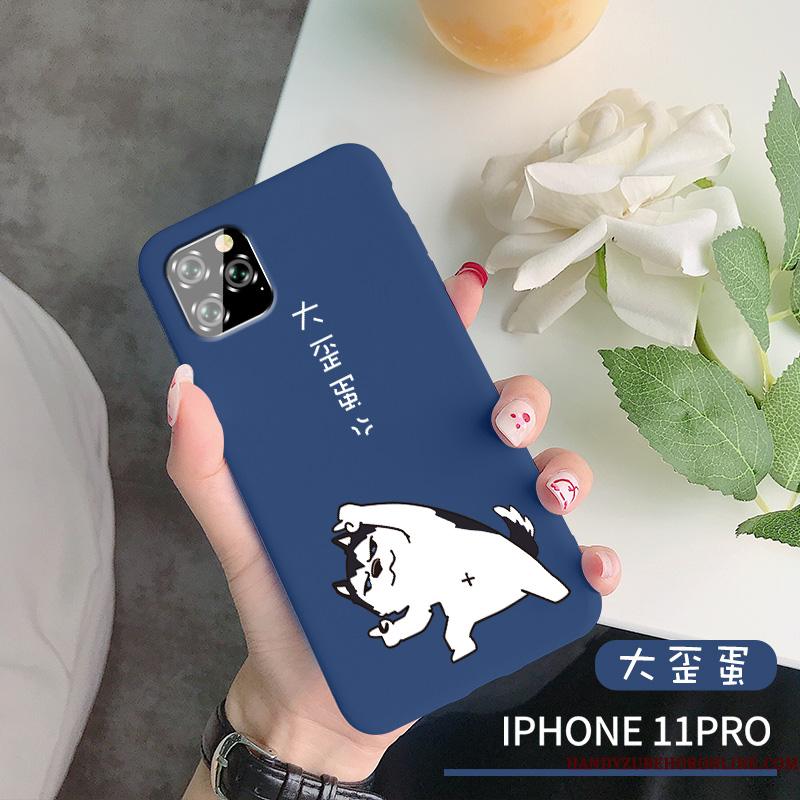 iPhone 11 Pro Nubuck Cover Silikone Af Personlighed Telefon Etui Anti-fald Hund