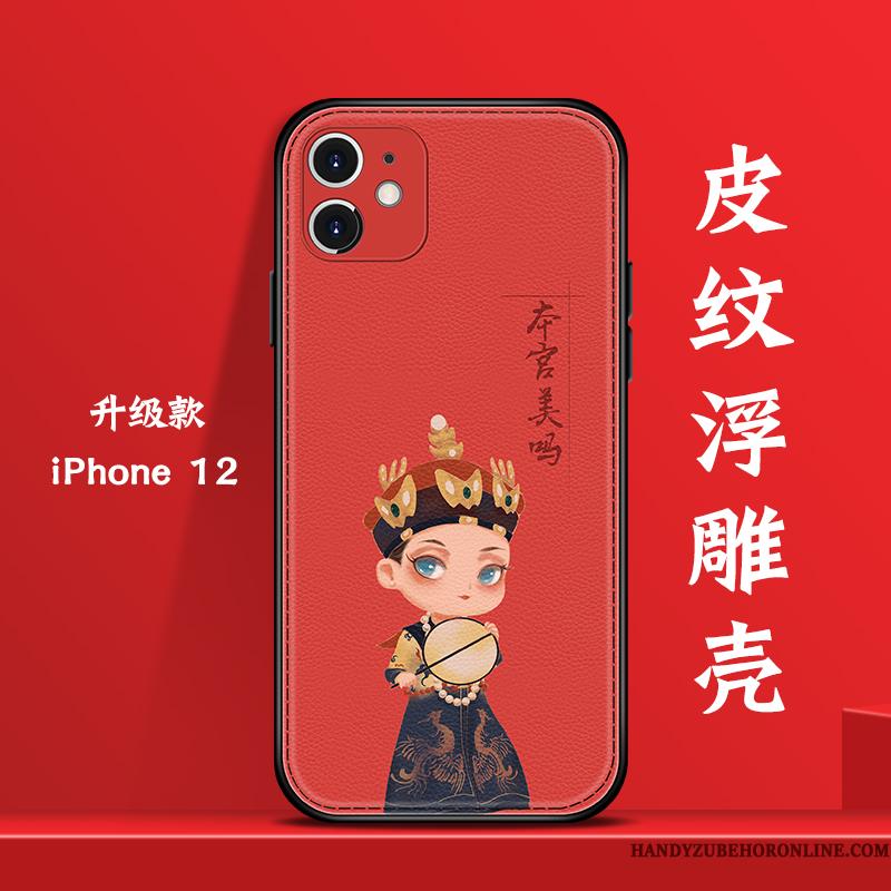 iPhone 12 Etui Net Red Mini Smuk Anti-fald Kreativ Ny Alt Inklusive