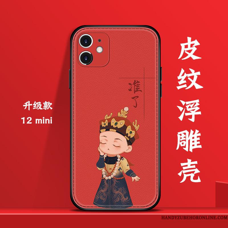 iPhone 12 Mini Etui Ny Kinesisk Stil Af Personlighed Smuk Alt Inklusive Blå Mini