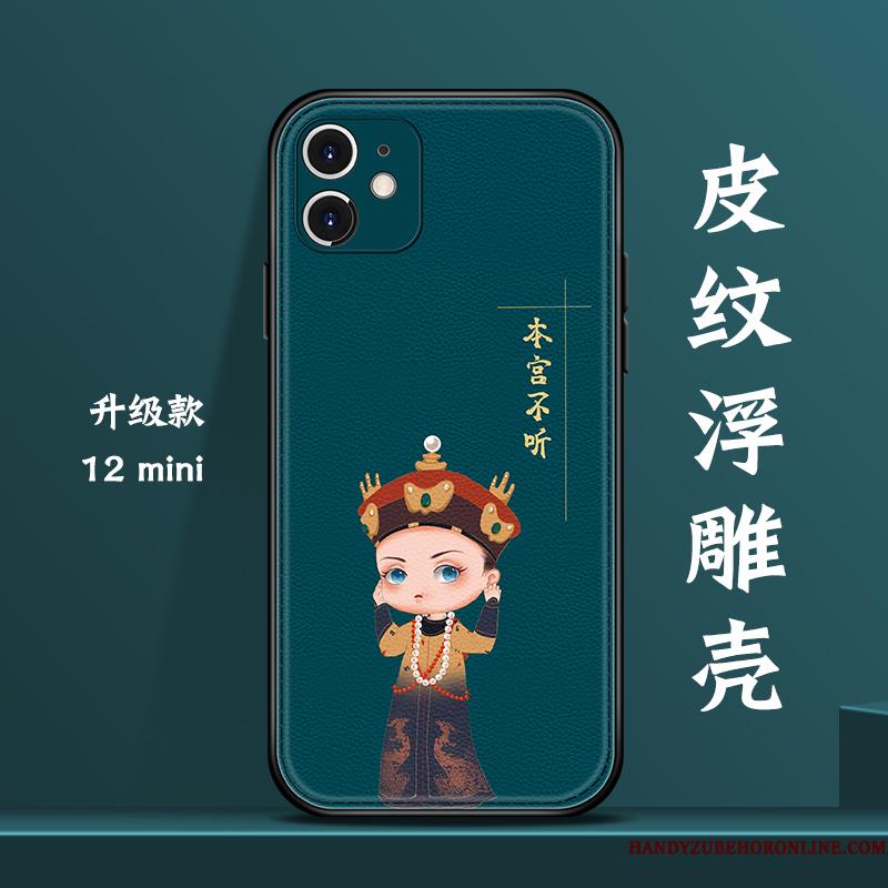 iPhone 12 Mini Etui Ny Kinesisk Stil Af Personlighed Smuk Alt Inklusive Blå Mini