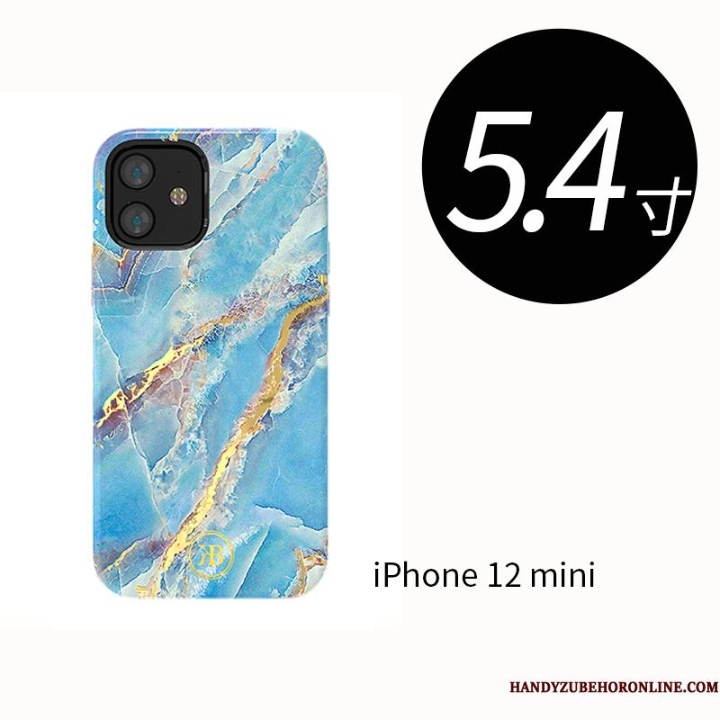 iPhone 12 Mini Krystal Mønster Luksus Anti-fald Telefon Etui Lyserød Alt Inklusive