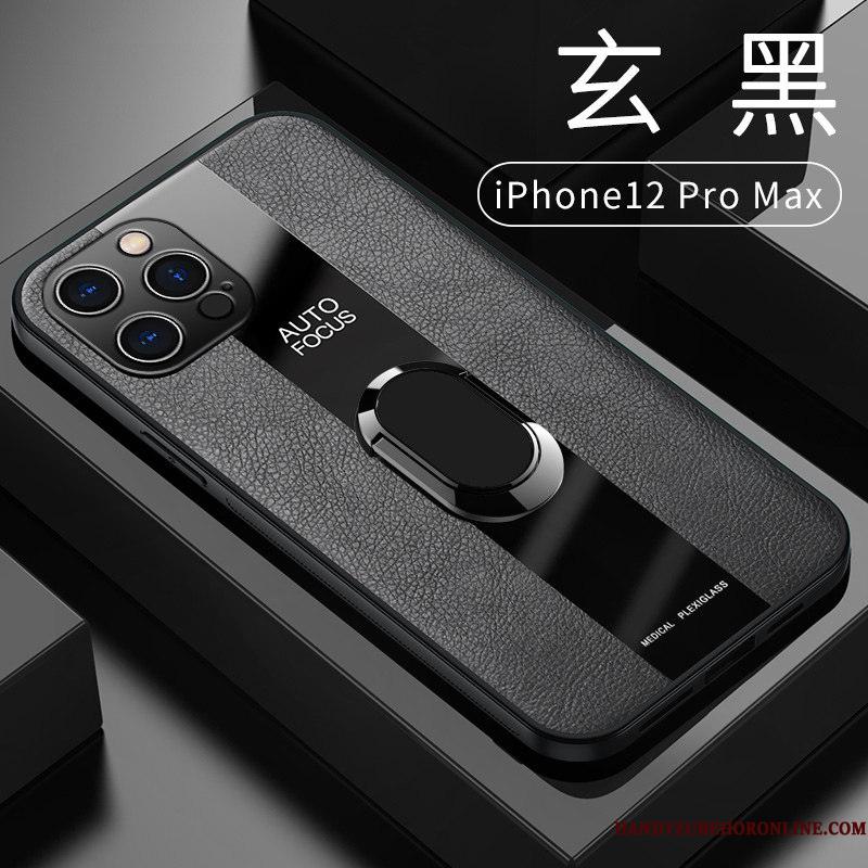 iPhone 12 Pro Max Beskyttelse Cover Telefon Etui Ring Grøn Magnetisk Kvalitet