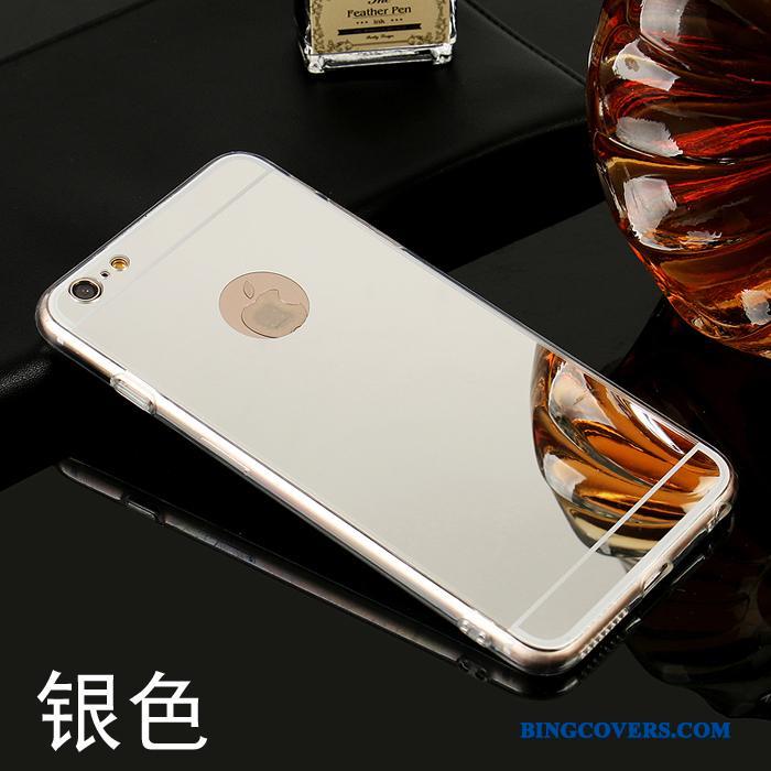 iPhone 4/4s Etui Simple Spejl Beskyttelse Rosa Guld Anti-fald Trend Silikone