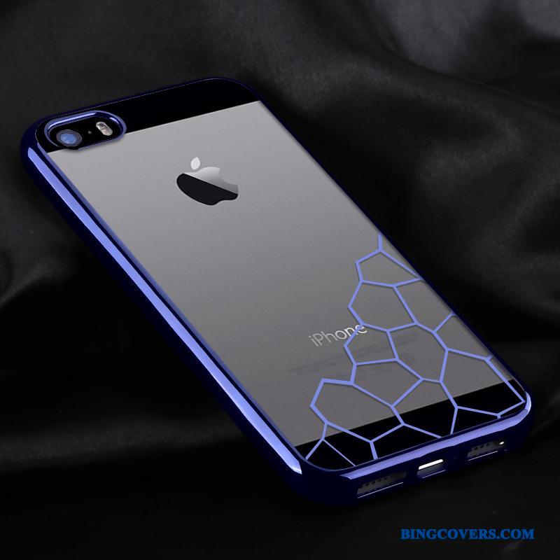 iPhone 5/5s Anti-fald Belægning Sort Beskyttelse Silikone Cover Etui