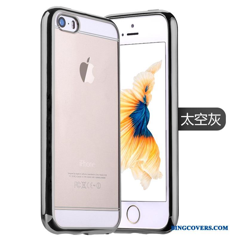 iPhone 5/5s Beskyttelse Rosa Guld Belægning Telefon Etui Cover Mobiltelefon Silikone