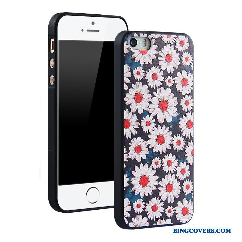iPhone 5/5s Blå Beskyttelse Hængende Ornamenter Cover Blød Trend Telefon Etui