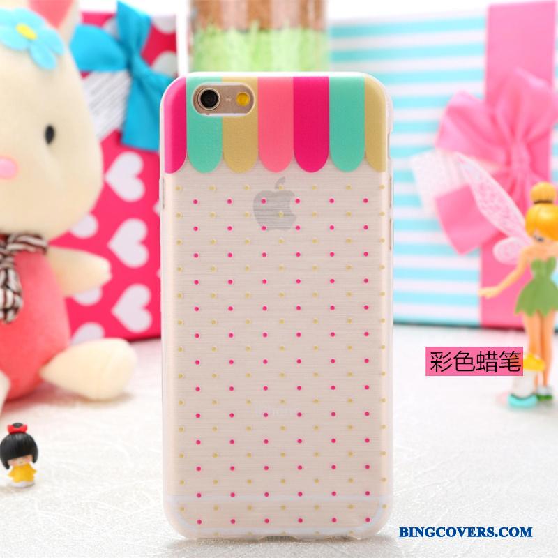 iPhone 5/5s Gennemsigtig Smuk Farve Silikone Telefon Etui Mobiltelefon Cover