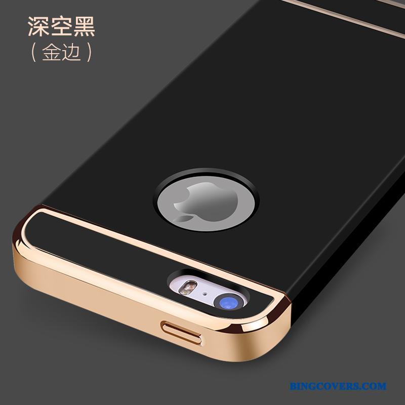 iPhone 5/5s Nubuck Anti-fald Trend Etui Alt Inklusive Beskyttelse Guld