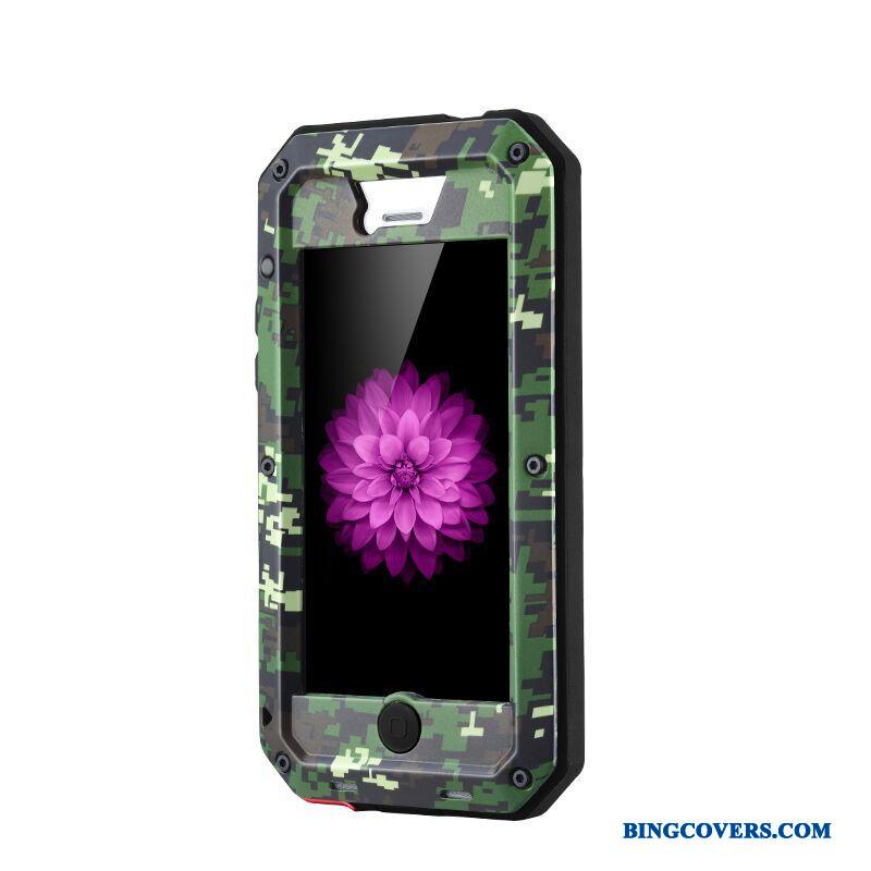 iPhone 5/5s Telefon Etui Anti-fald Cover Metal Tre Forsvar Camouflage Alt Inklusive