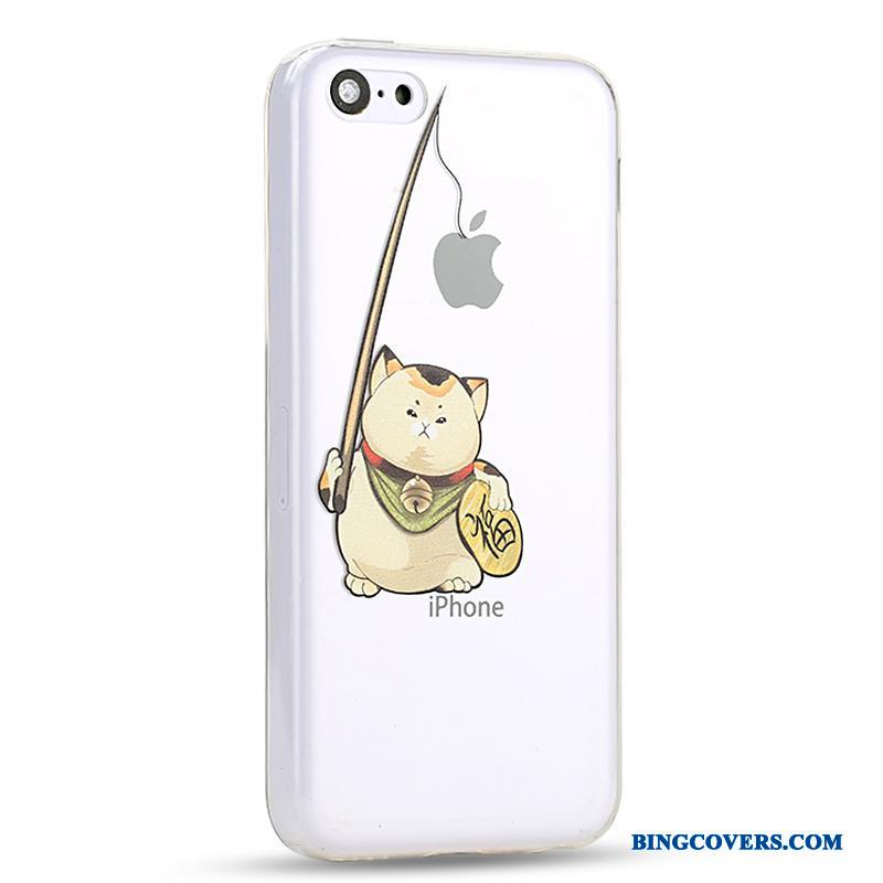 iPhone 5c Etui Gul Cartoon Mobiltelefon Alt Inklusive Cover Kreativ Silikone
