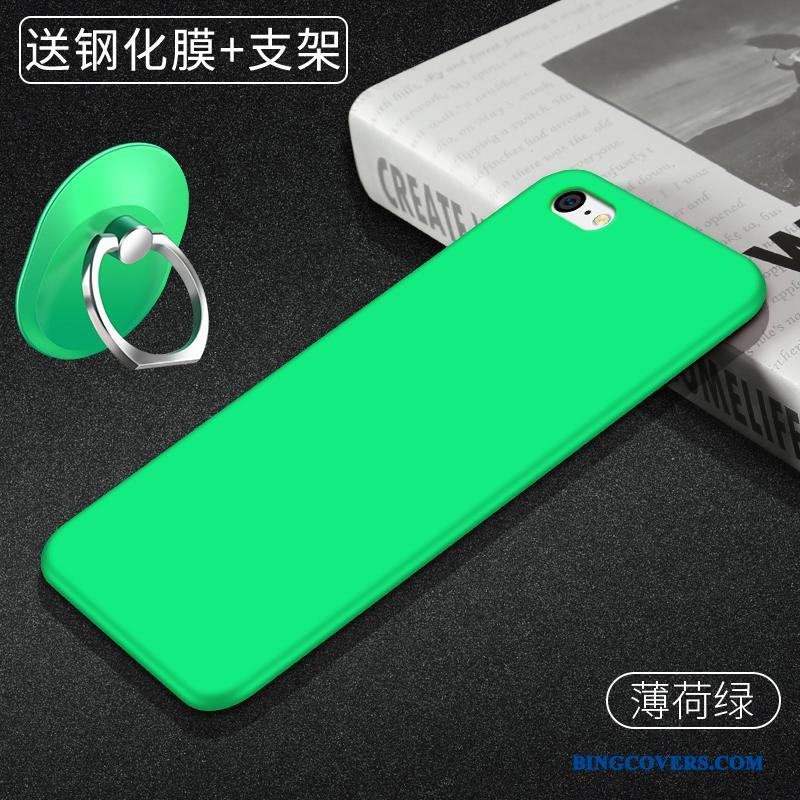 iPhone 5c Solid Farve Blød Telefon Etui Mørkegrøn Anti-fald Silikone Let Tynd