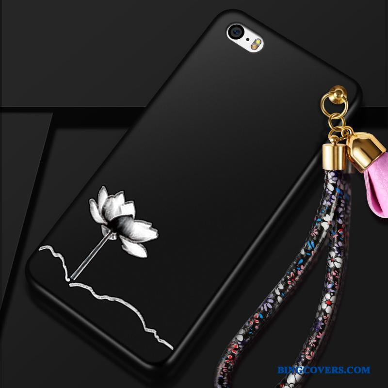 iPhone 5c Trend Telefon Etui Silikone Alt Inklusive Anti-fald Hængende Ornamenter Cover