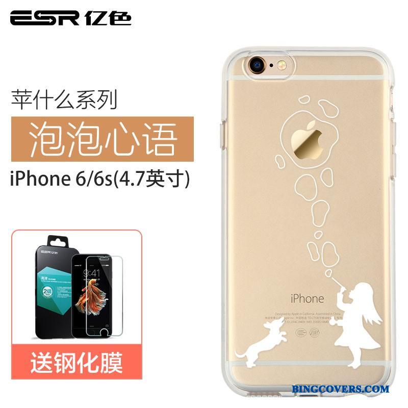 iPhone 6/6s Alt Inklusive Cartoon Trendy Silikone Telefon Etui Beskyttelse Gennemsigtig
