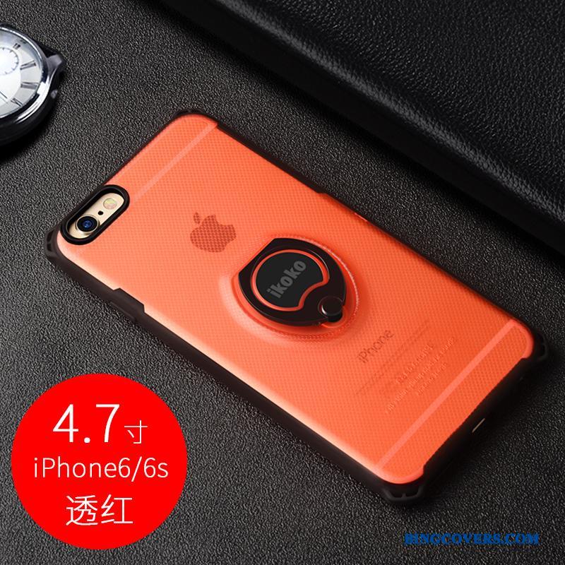 iPhone 6/6s Alt Inklusive Ring Rød Trend Telefon Etui Silikone Anti-fald
