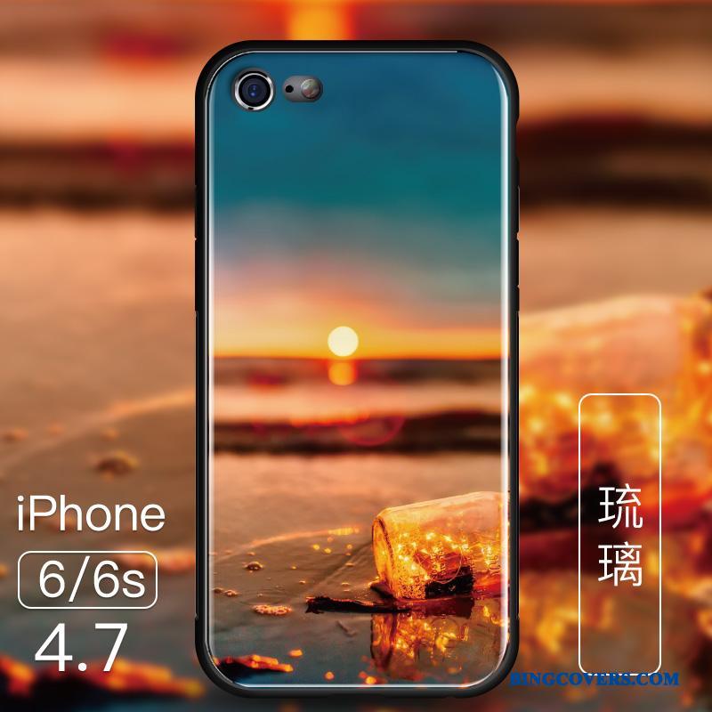 iPhone 6/6s Anti-fald Cover Blå Beskyttelse Alt Inklusive Telefon Etui Trend