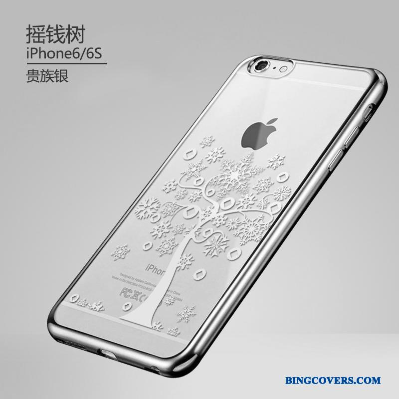 iPhone 6/6s Anti-fald Telefon Etui Ny Blød Silikone Beskyttelse Guld