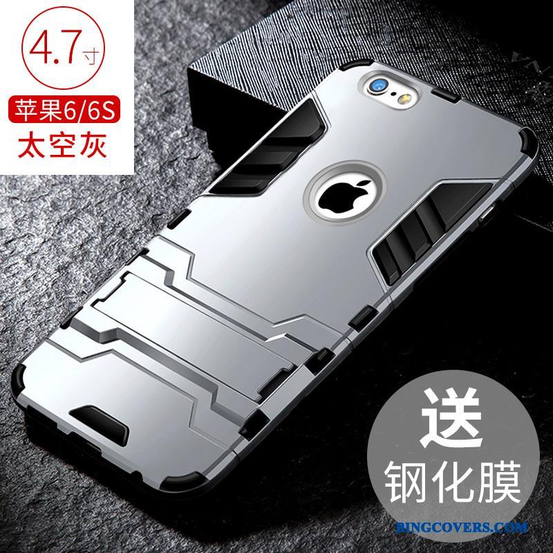 iPhone 6/6s Etui Alt Inklusive Cover Sølv Pu Beskyttelse Trend Silikone