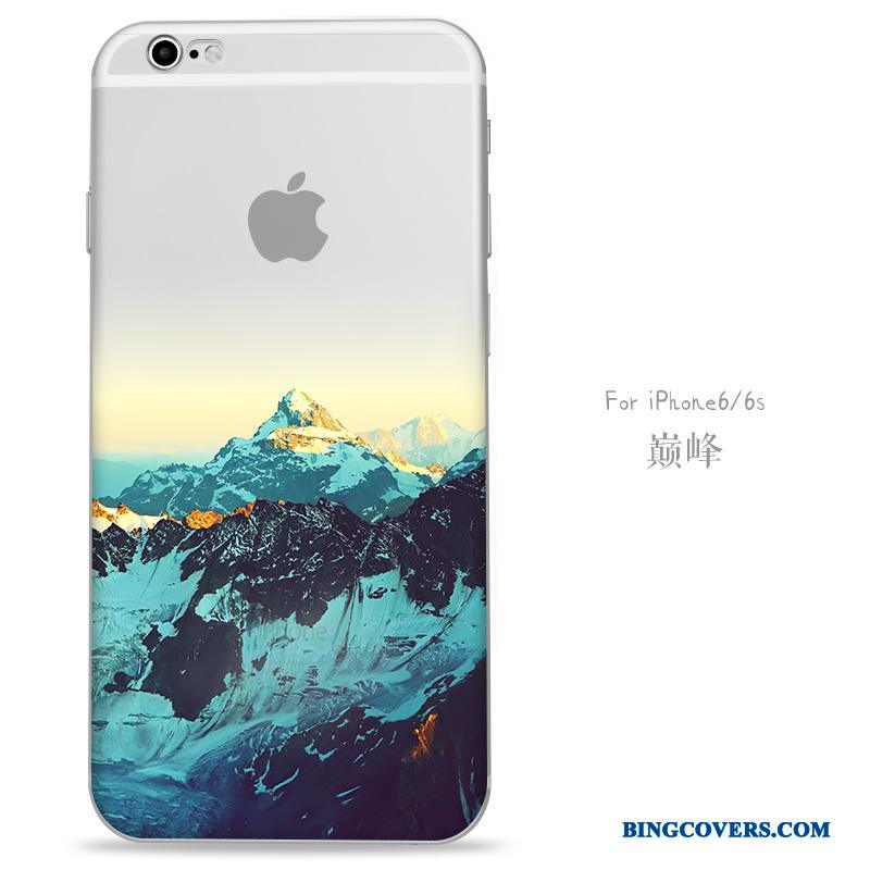 iPhone 6/6s Etui Gennemsigtig Cover Kreativ Telefon Lilla Alt Inklusive