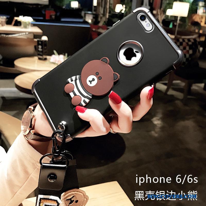 iPhone 6/6s Etui Ny Trend Silikone Hængende Ornamenter Rød Alt Inklusive Blød