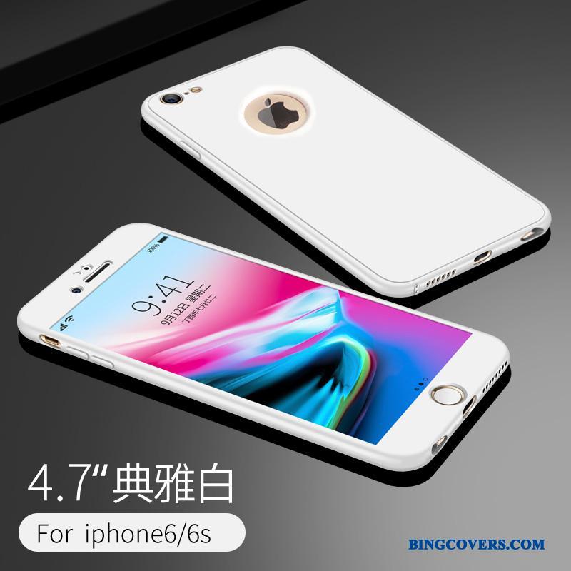 iPhone 6/6s Lyserød Silikone Telefon Etui Anti-fald Blød Cover Alt Inklusive