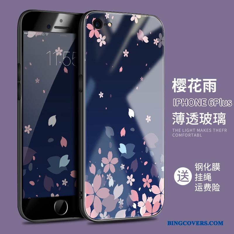 iPhone 6/6s Plus Alt Inklusive Anti-fald Trend Cover Lilla Telefon Etui Glas