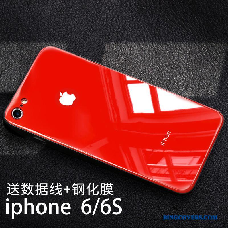 iPhone 6/6s Plus Alt Inklusive Silikone Glas Sort Blød Anti-fald Telefon Etui