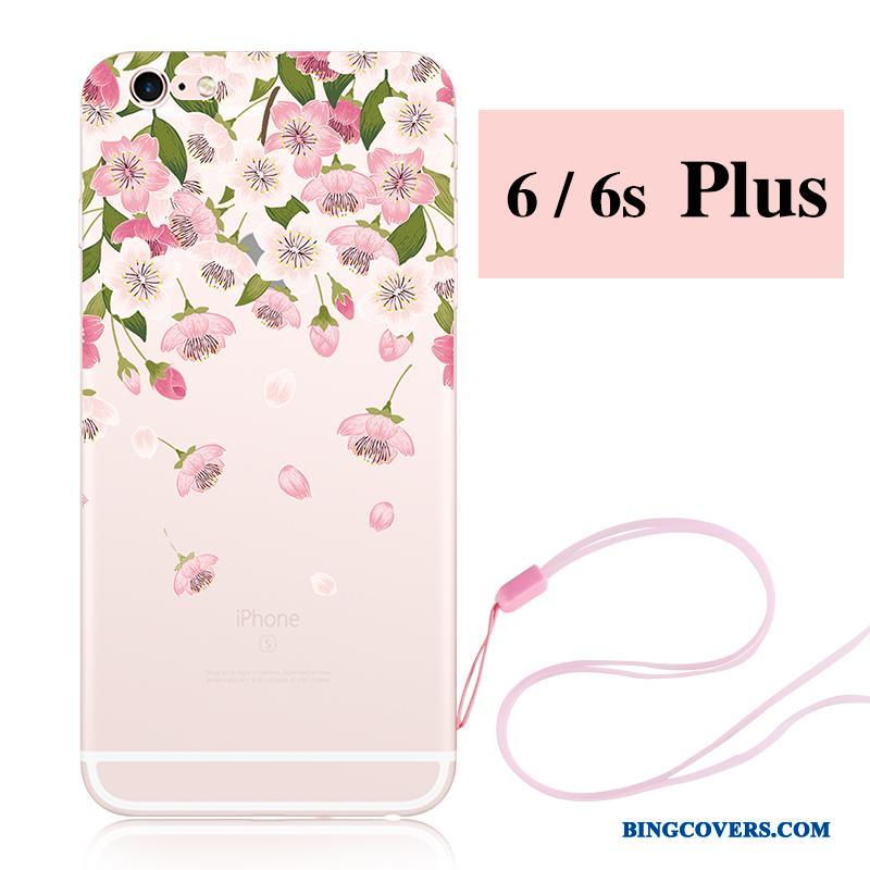iPhone 6/6s Plus Cherry Silikone Hængende Ornamenter Telefon Etui Kanin Ny Cover