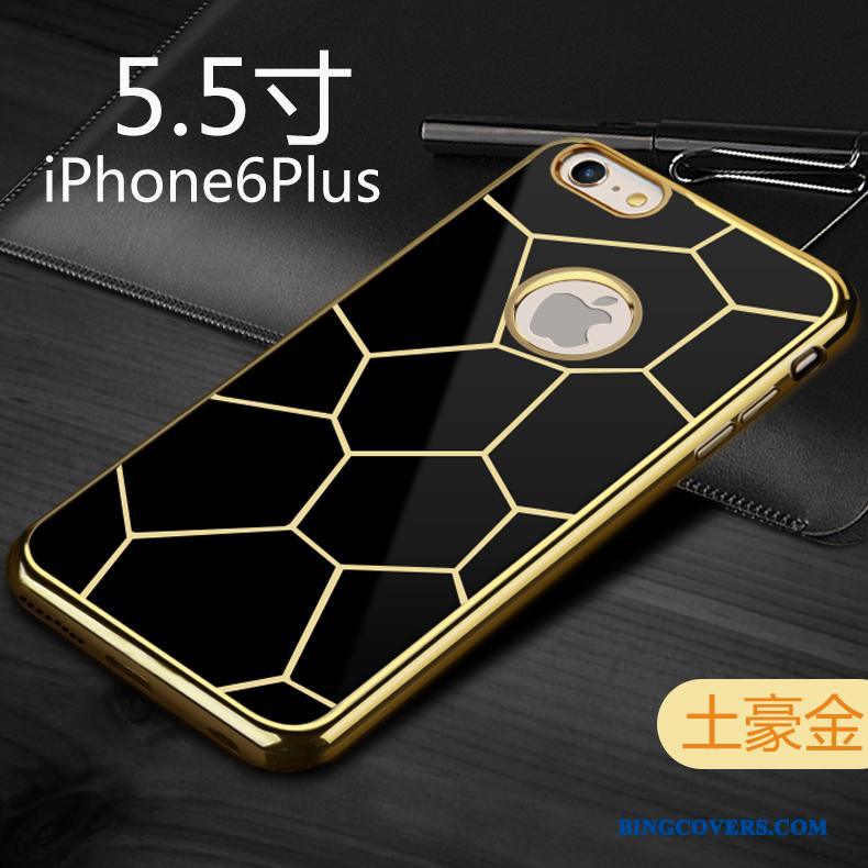 iPhone 6/6s Plus Cover Blød Telefon Etui Sølv Sort Silikone Europa