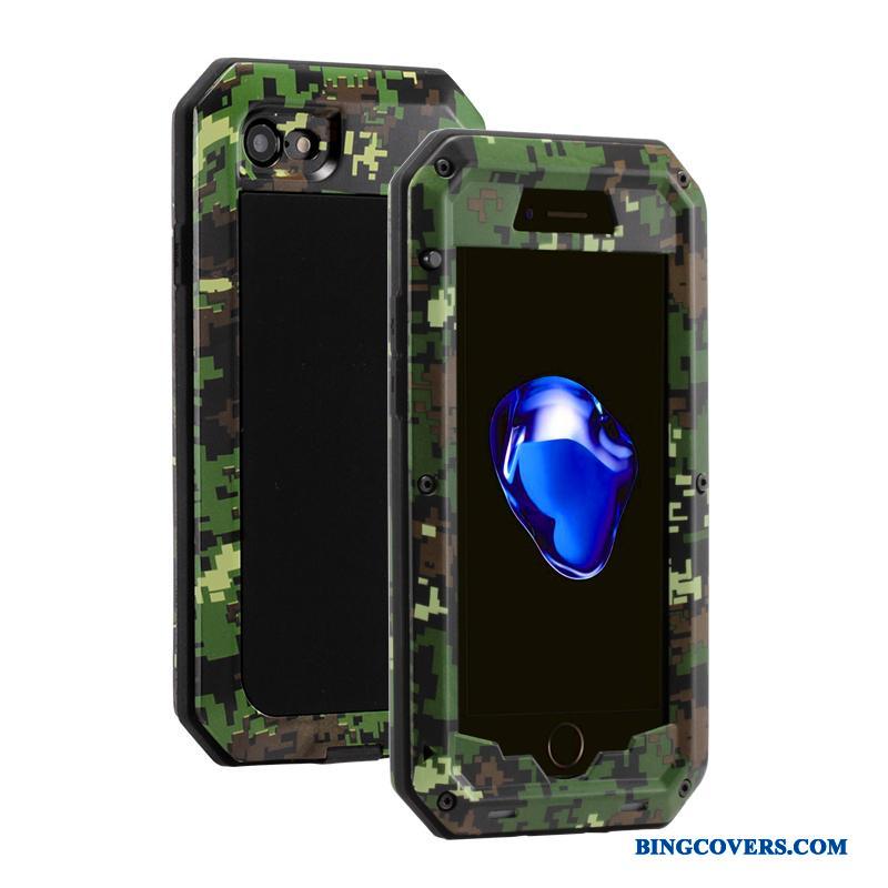 iPhone 6/6s Plus Cover Metal Grå Anti-fald Telefon Etui Camouflage Beskyttelse