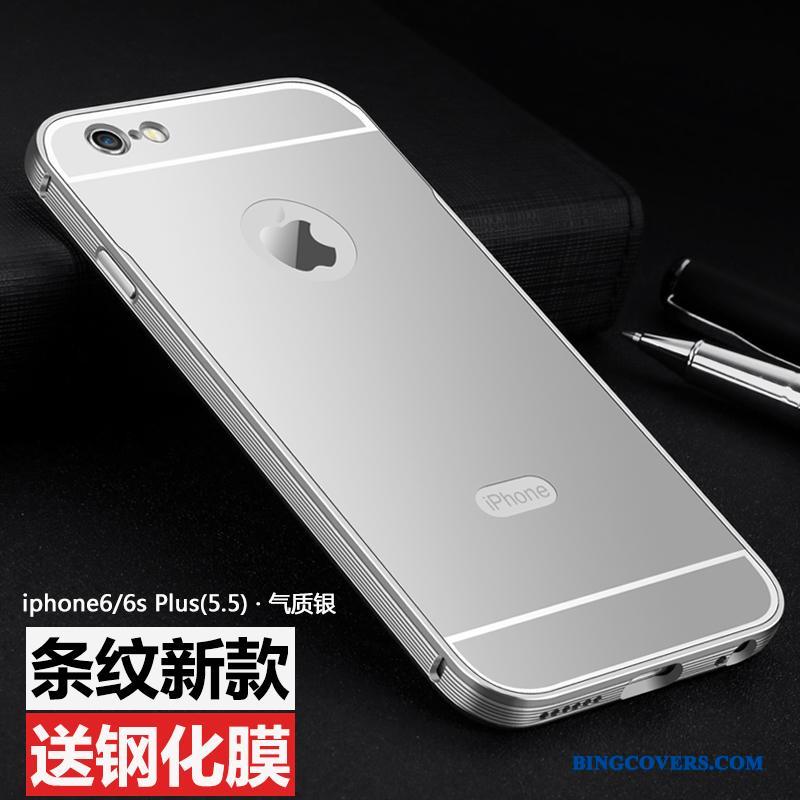 iPhone 6/6s Plus Cover Telefon Etui Ny Rosa Guld Anti-fald Metal Beskyttelse