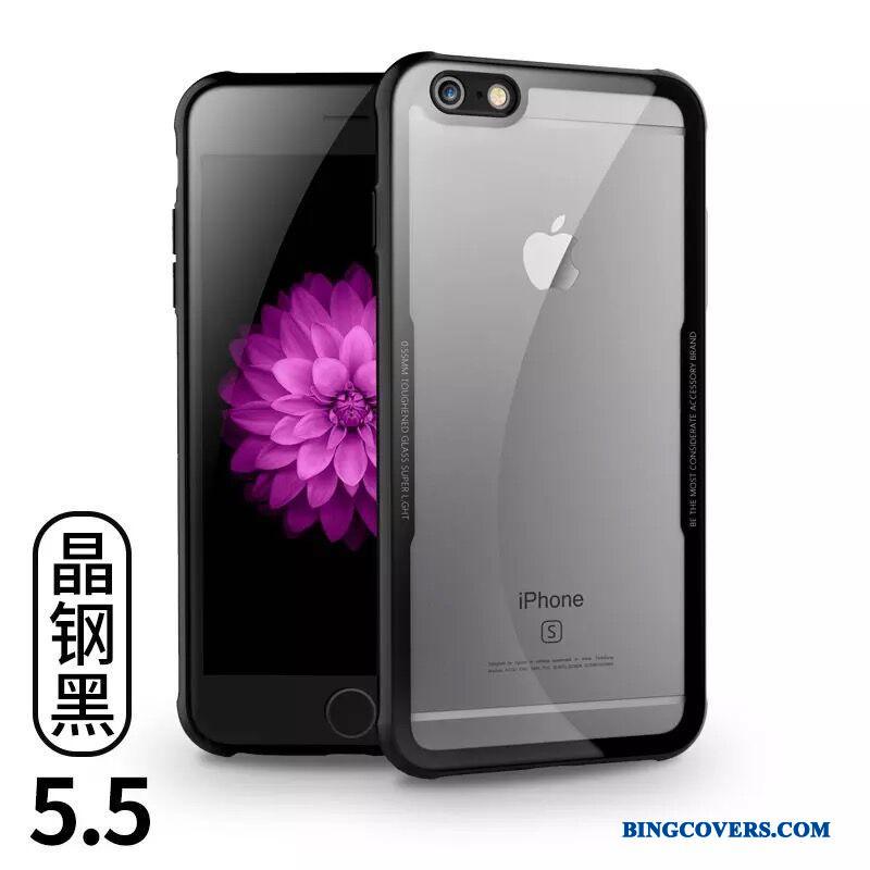 iPhone 6/6s Plus Elskeren Hærdet Glas Anti-fald Telefon Etui Cover Rød Beskyttelse
