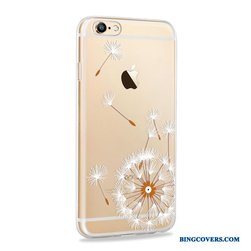 iPhone 6/6s Plus Silikone Cover Guld Anti-fald Blød Telefon Etui Tynd