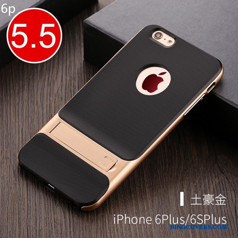 iPhone 6/6s Plus Telefon Etui Ny Gennemsigtig Anti-fald Rosa Guld Cover Silikone