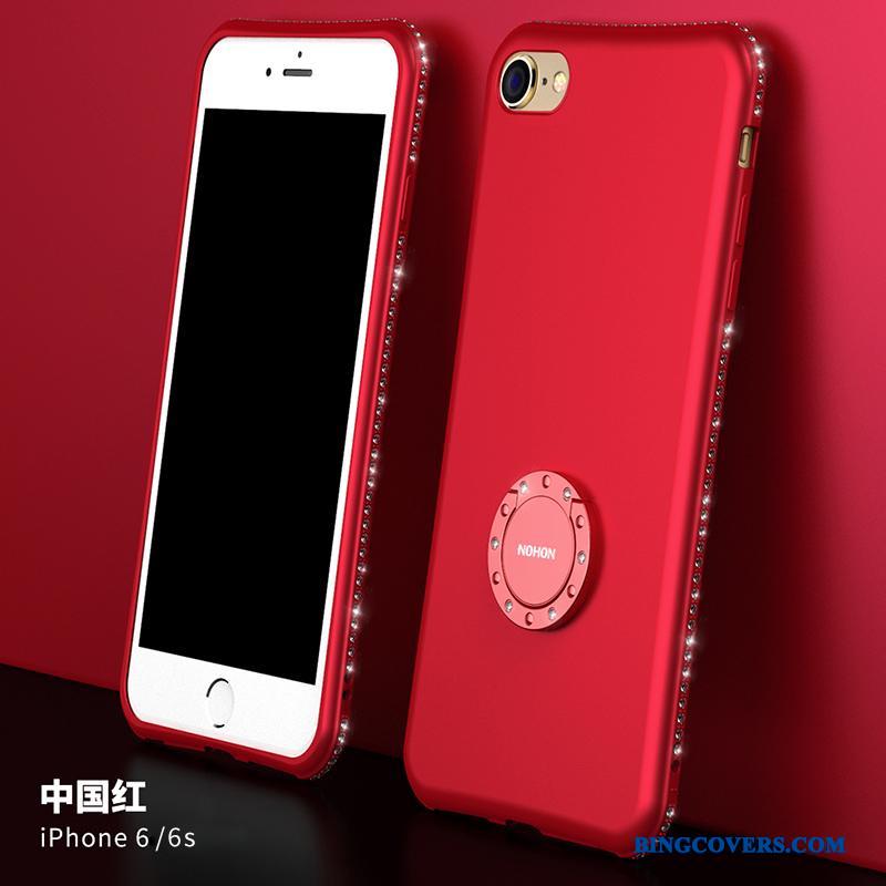 iPhone 6/6s Rød Telefon Etui Trend Blød Anti-fald Cover Alt Inklusive