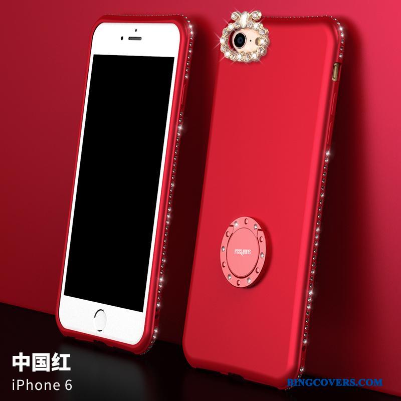 iPhone 6/6s Rød Telefon Etui Trend Blød Anti-fald Cover Alt Inklusive