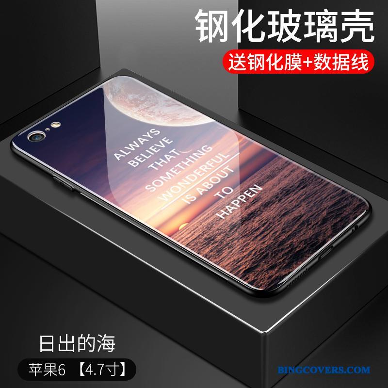iPhone 6/6s Silikone Cover Alt Inklusive Glas Spejl Etui Telefon