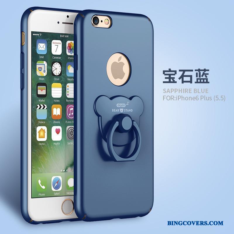 iPhone 6/6s Support Cover Beskyttelse Anti-fald Etui Nubuck Lilla