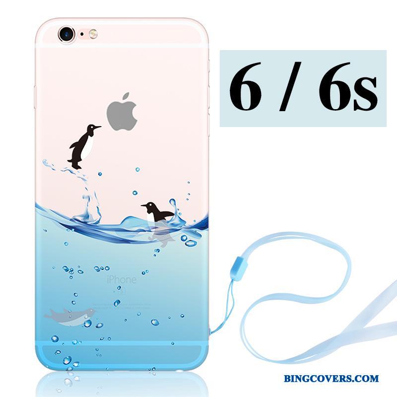 iPhone 6/6s Telefon Etui Blå Nubuck Kreativ Blød Silikone Cover