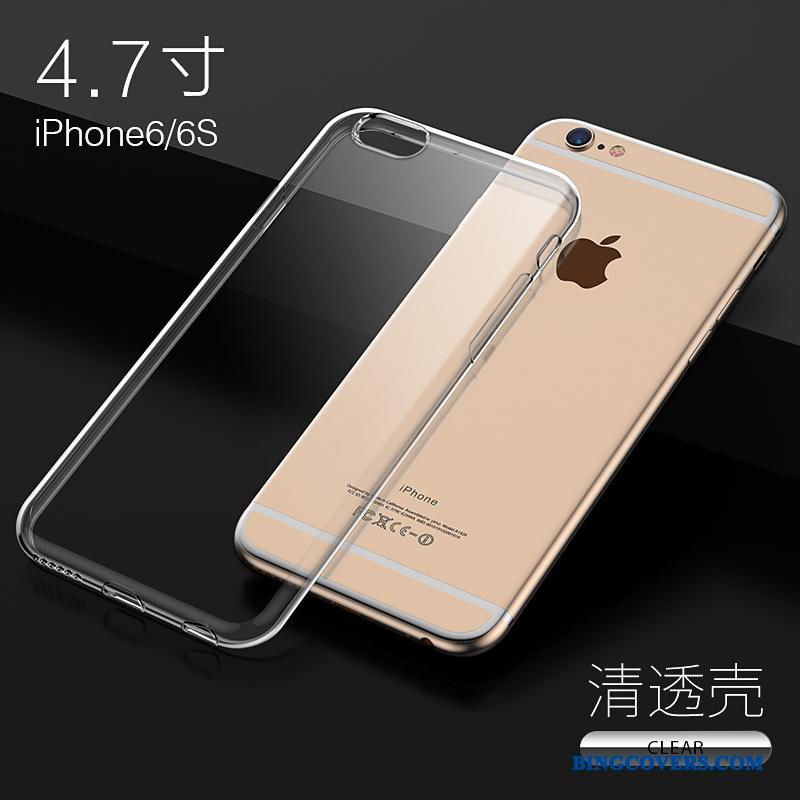 iPhone 6/6s Telefon Etui Silikone Gennemsigtig Alt Inklusive Anti-fald Cover Tynd